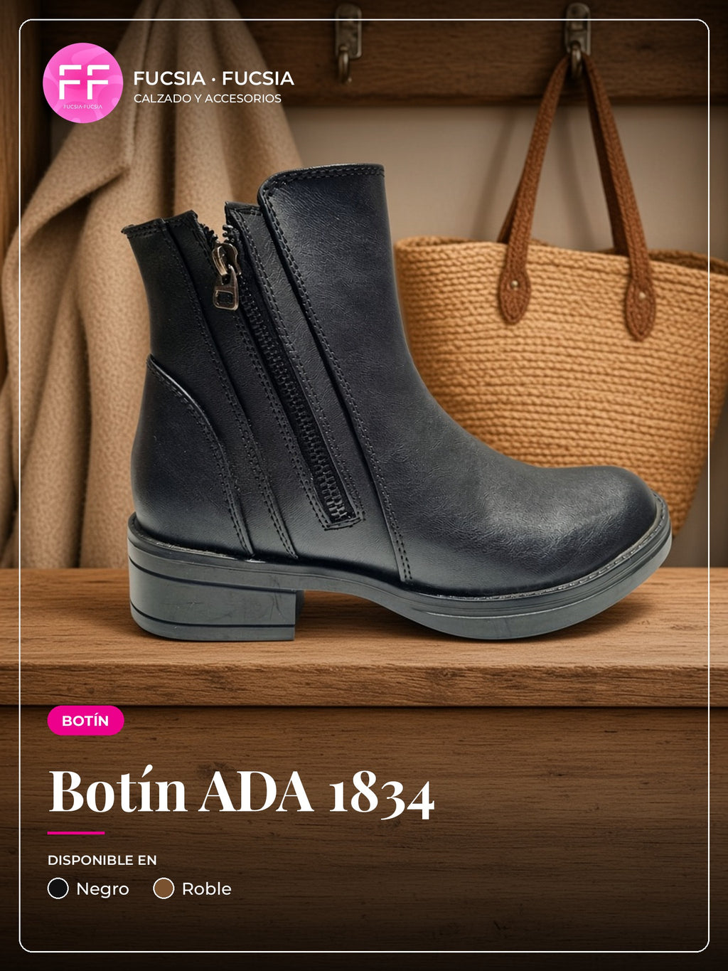 Botín ADA 1834 | Fucsia Fucsia