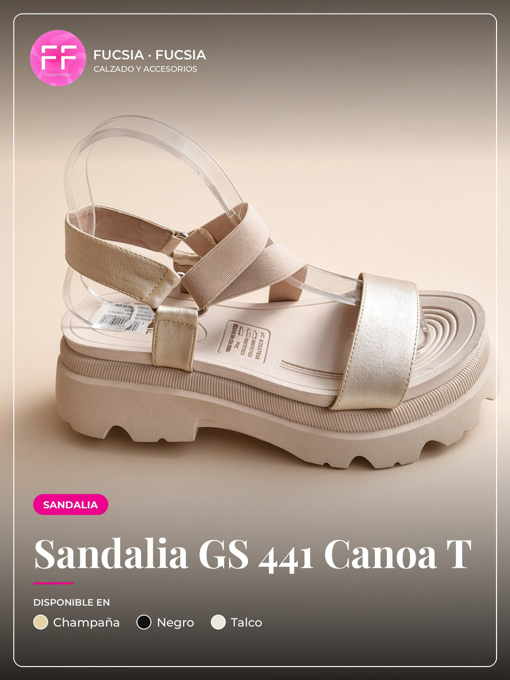 Sandalia GS 441 Canoa T | Fucsia Fucsia