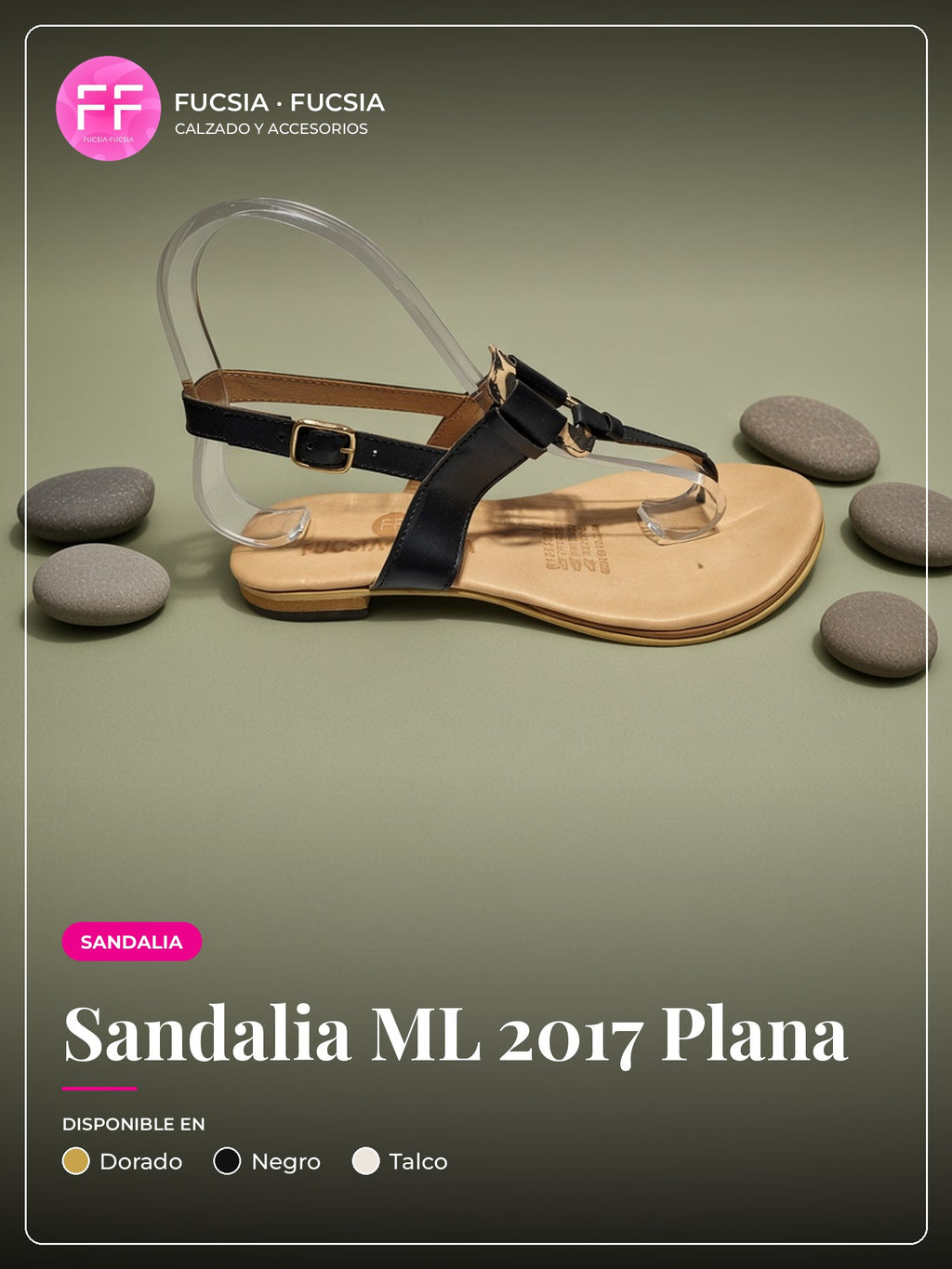 Sandalia ML 2017 Plana | Fucsia Fucsia