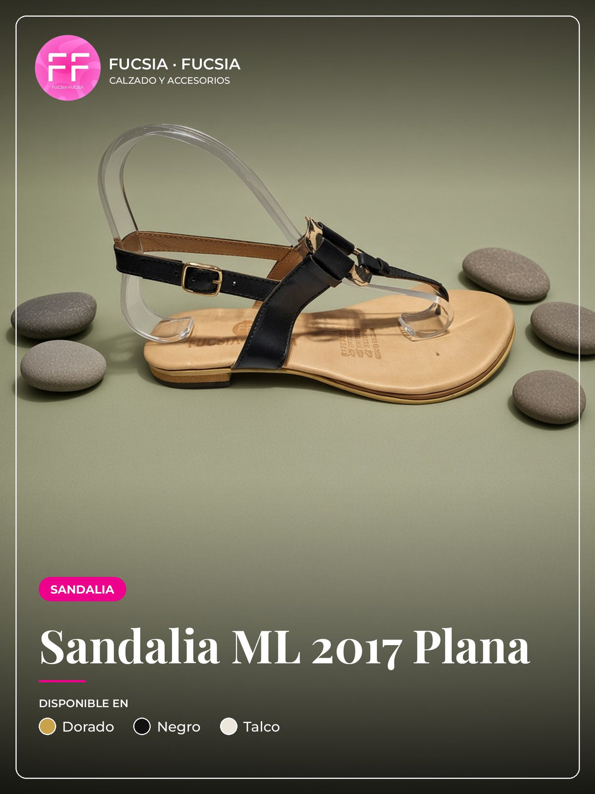 Sandalia ML 2017 Plana | Fucsia Fucsia