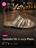 Sandalia ML A-2031 Plana | Fucsia Fucsia
