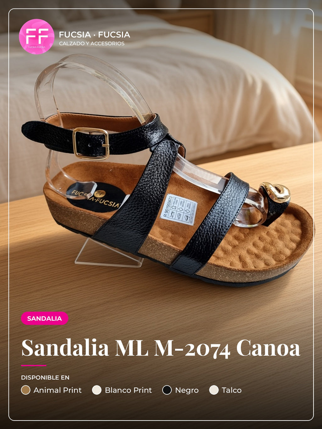 Sandalia ML M-2074 Canoa | Fucsia Fucsia