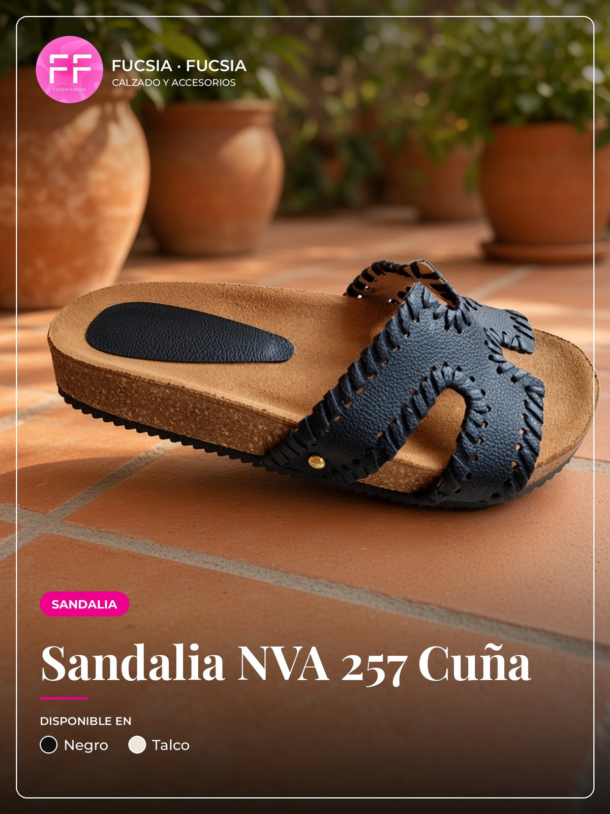 Sandalia NVA 257 Cuña | Fucsia Fucsia