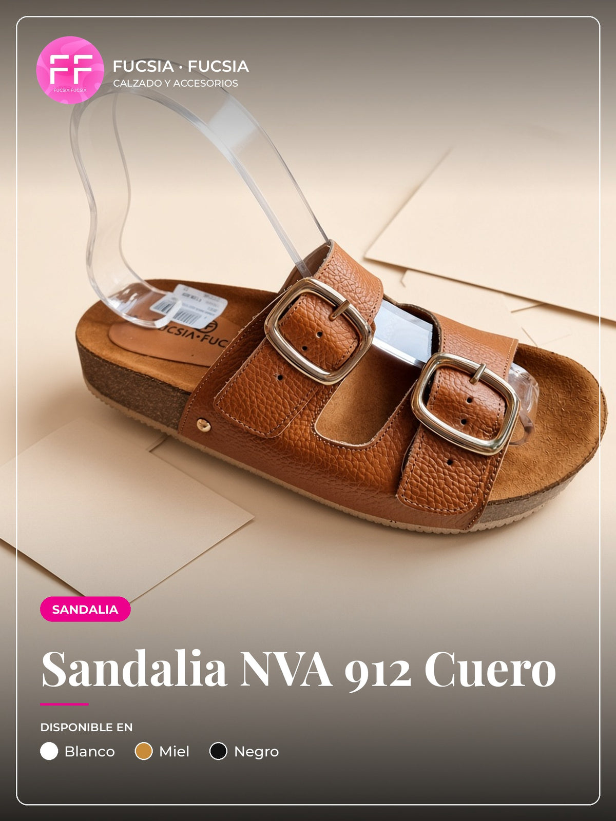 Sandalia NVA 912 Cuero | Fucsia Fucsia