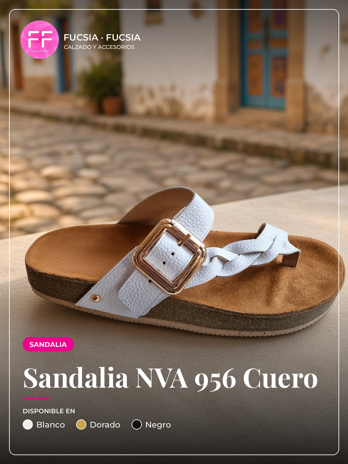 Sandalia NVA 956 Cuero | Fucsia Fucsia