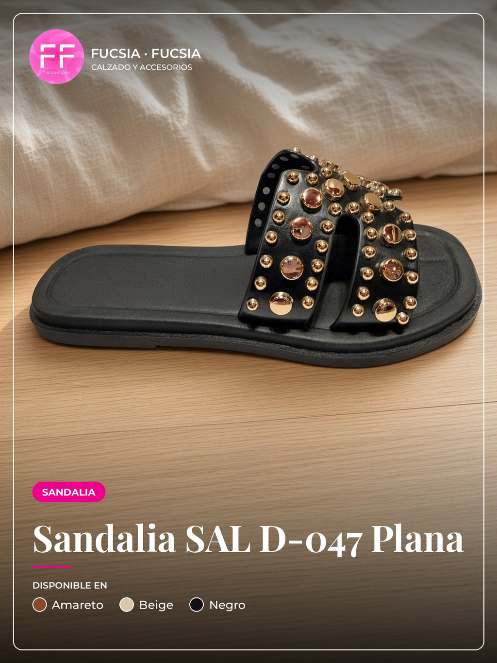 Sandalia SAL D-047 Plana | Fucsia Fucsia