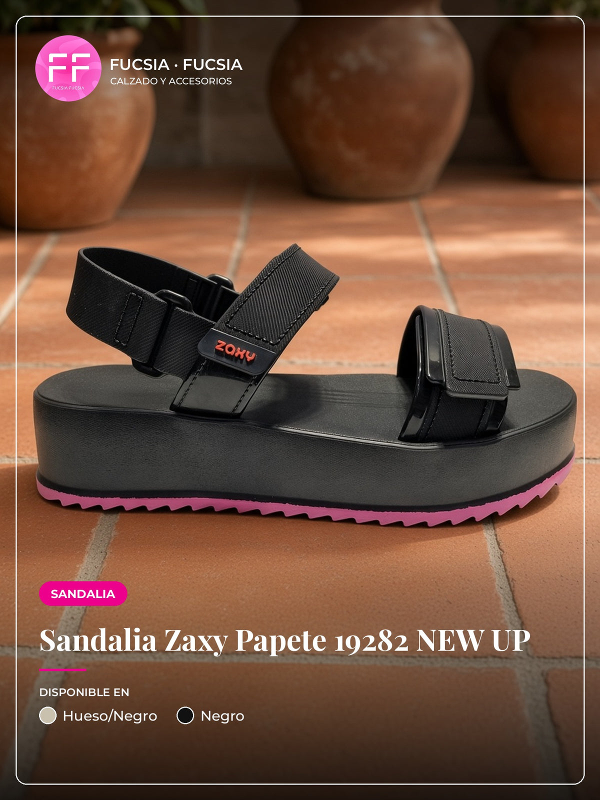 Sandalia Zaxy Papete 19282 NEW UP | Fucsia Fucsia