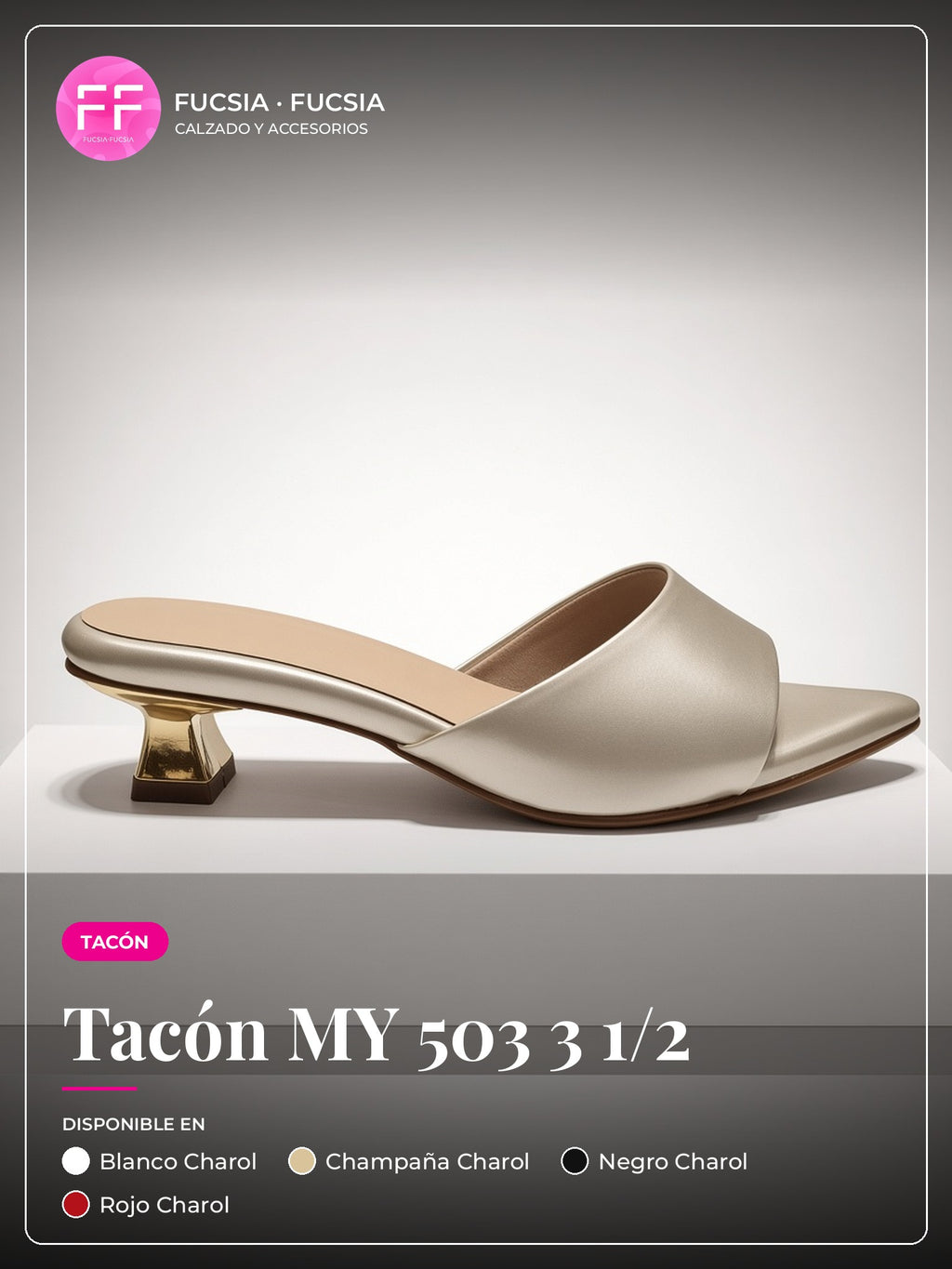 Tacón MY 503 3 1/2 | Fucsia Fucsia