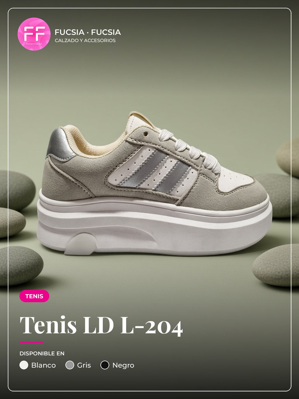 Tenis LD L-204 | Fucsia Fucsia