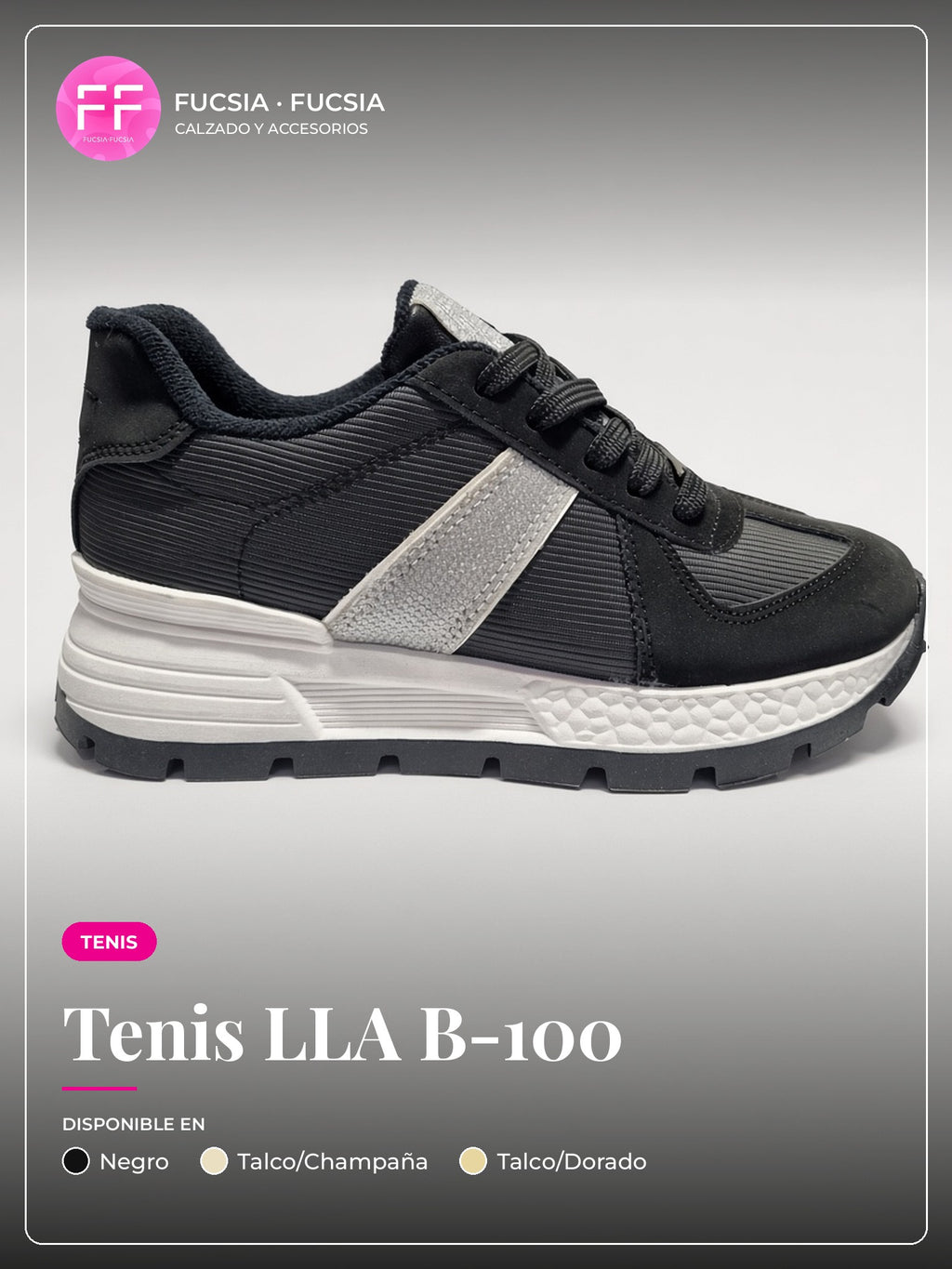 Tenis LLA B-100 | Fucsia Fucsia