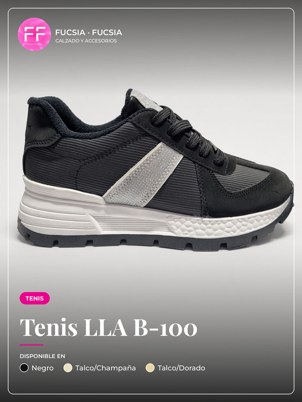 Tenis LLA B-100 | Fucsia Fucsia